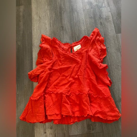 Maeve Cascade Tiered Ruffle Blouse - Picture 2 of 7